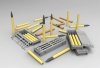 Gecko Models 16GM0014 German 7,5 cm Pak 40 Ammo Boxes w/Shells Set 1/16